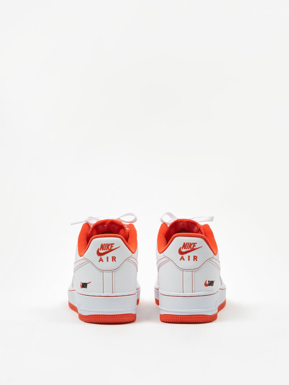 Nike Nike Air Force 1 07 LV8 - White/Team Orange/Black - White