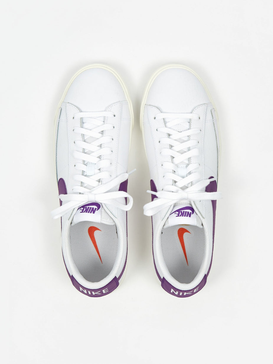 Nike Nike Blazer Low Leather - White/Voltage Purple - Purple
