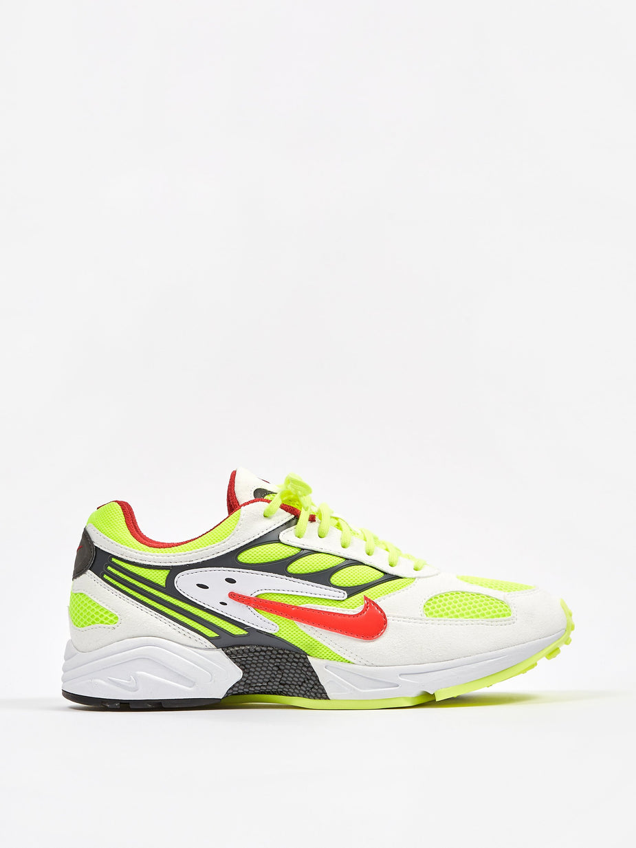 Nike Nike Air Ghost Racer - White/Red/Neon Yellow/Grey - Red