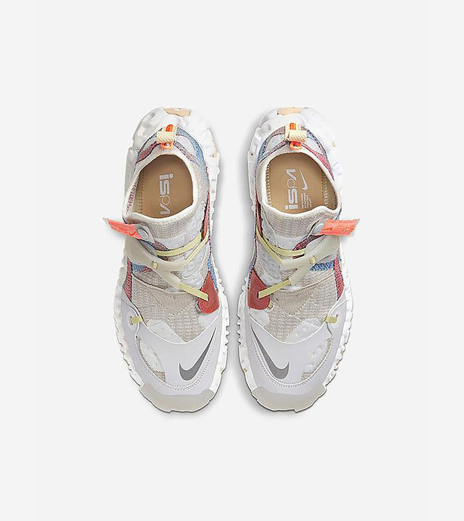 Nike Nike Overreact Flyknit ISPA - White/Silver/Light Bone - Silver