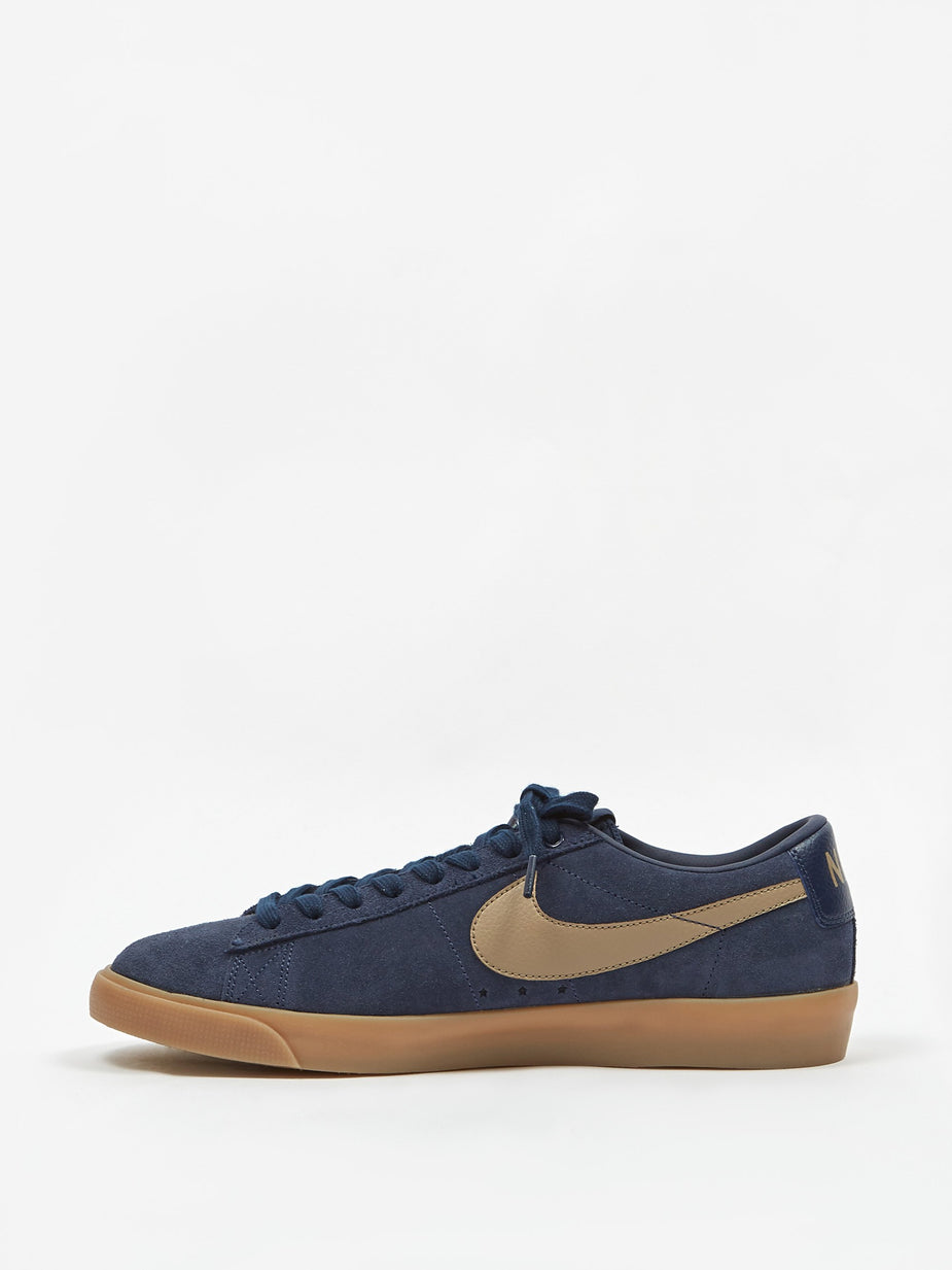 Nike Nike SB Blazer Low GT - Midnight Navy/Khaki - Blue