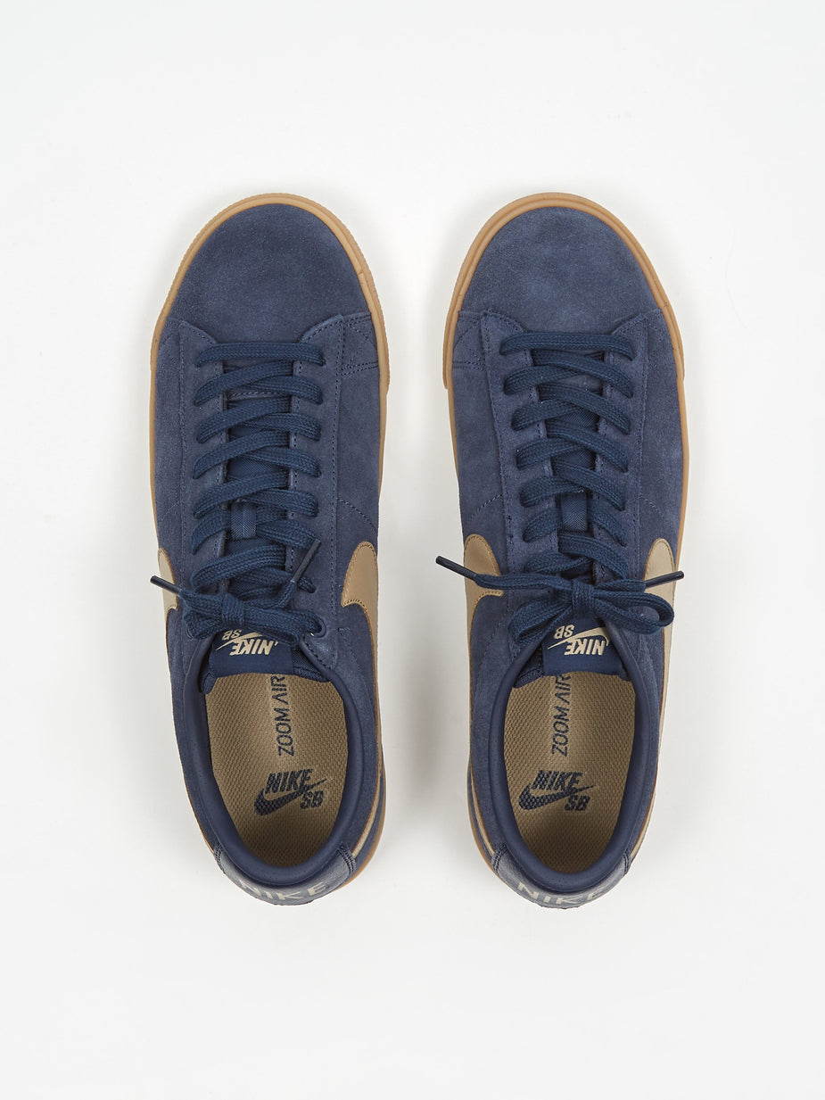 Nike Nike SB Blazer Low GT - Midnight Navy/Khaki - Blue
