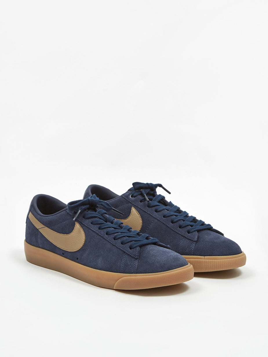Nike Nike SB Blazer Low GT - Midnight Navy/Khaki - Blue