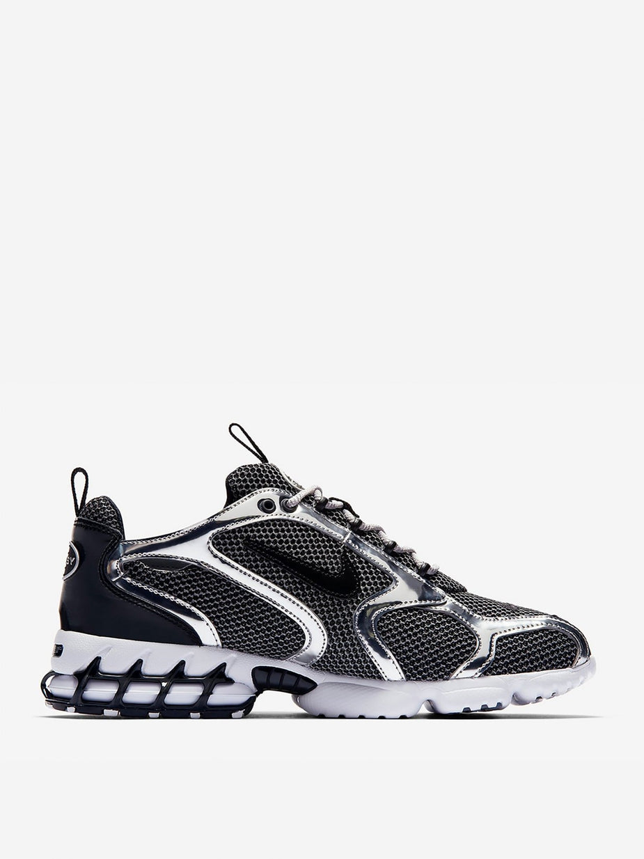 Nike Nike x Stussy Air Zoom Spiridon Caged - Platinum/Black/White - Black