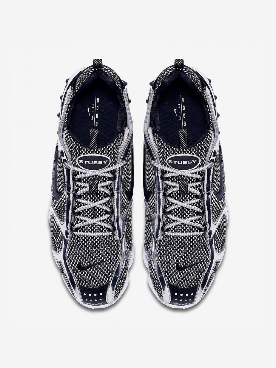 Nike Nike x Stussy Air Zoom Spiridon Caged - Platinum/Black/White - Black