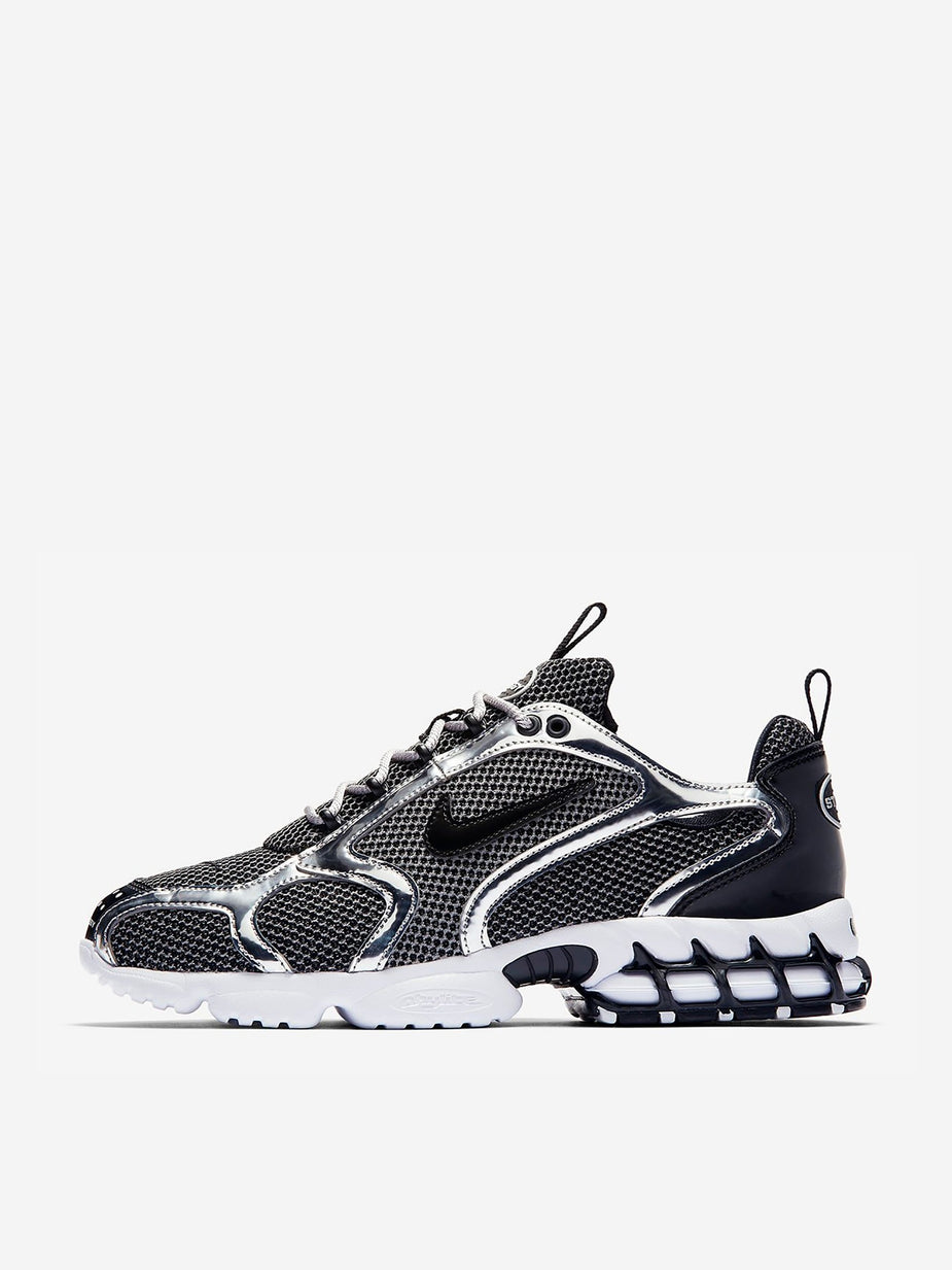 Nike Nike x Stussy Air Zoom Spiridon Caged - Platinum/Black/White - Black