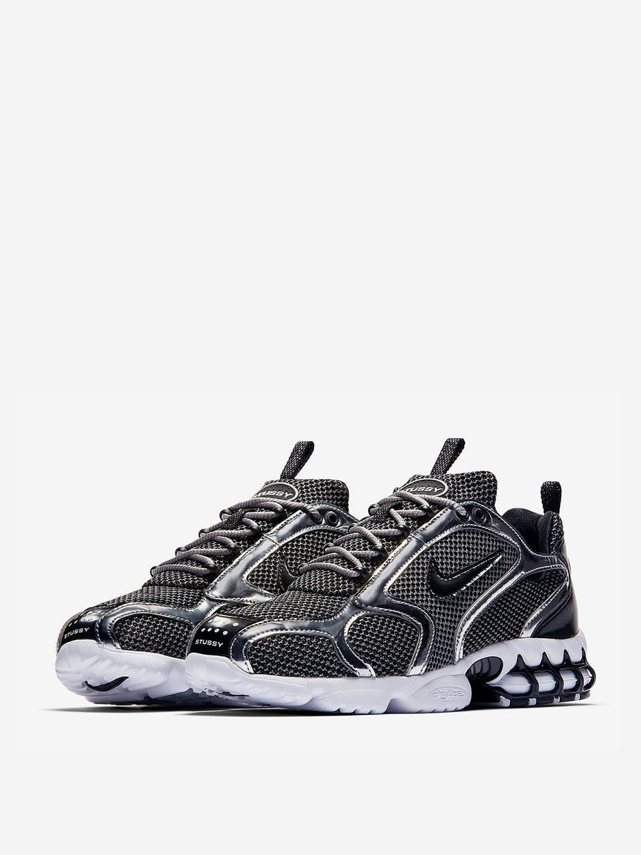 Nike Nike x Stussy Air Zoom Spiridon Caged - Platinum/Black/White - Black