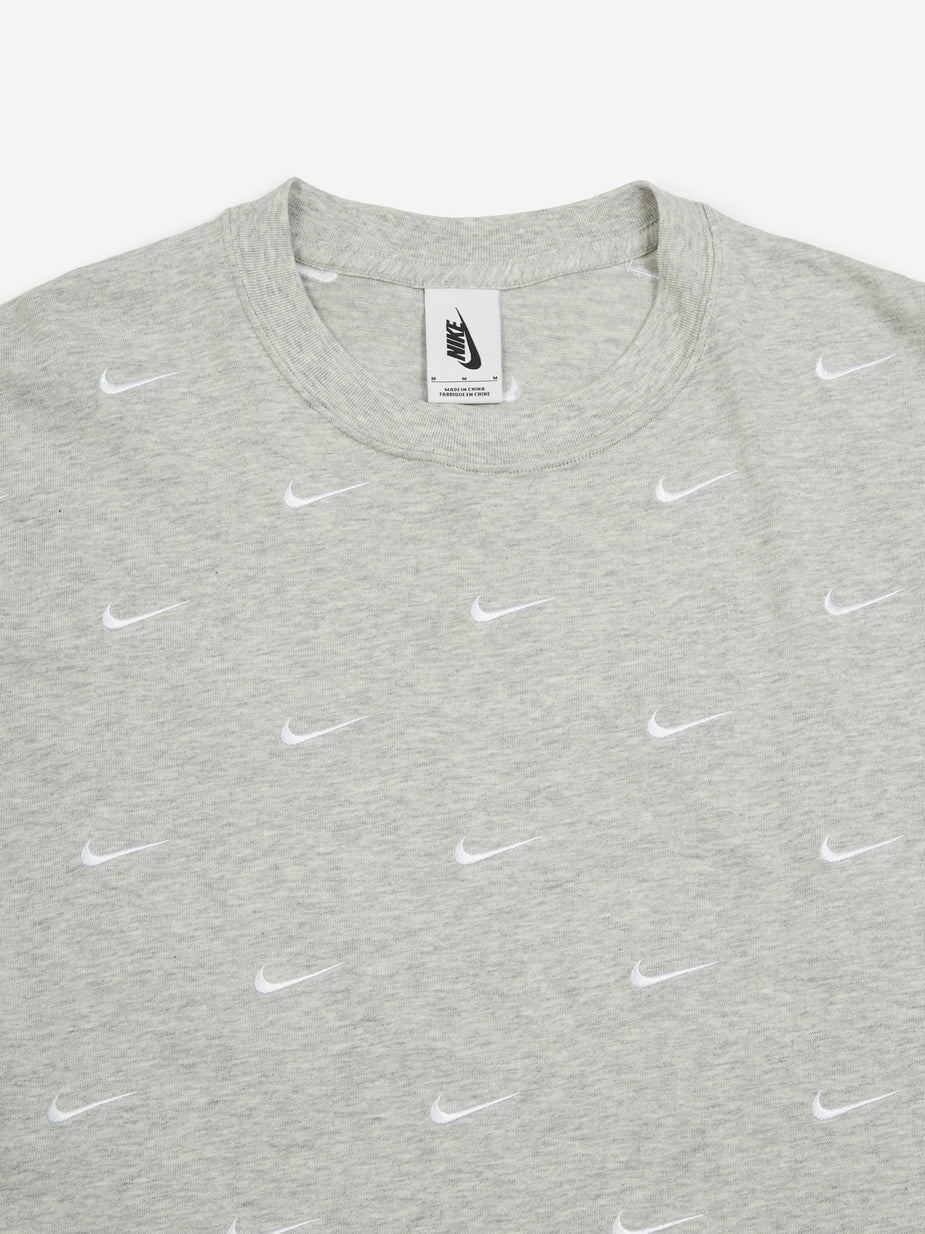 Nike Nike NRG Swoosh Logo T-Shirt - Grey Heather - Grey