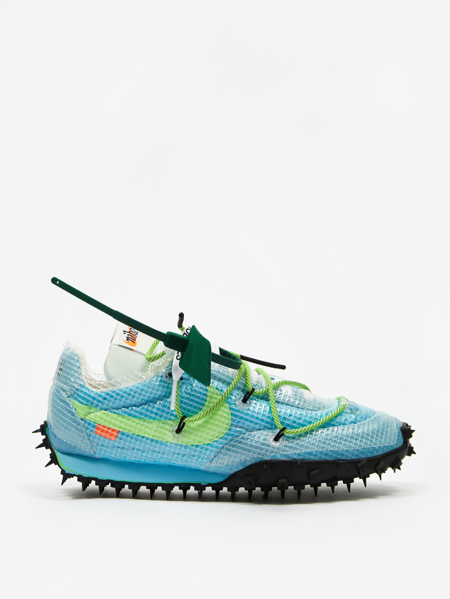 Nike Nike Waffle Racer Off White - Vivid Sky/Electric Green/Black - Green