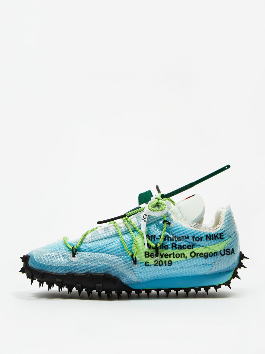 Nike Nike Waffle Racer Off White - Vivid Sky/Electric Green/Black - Green
