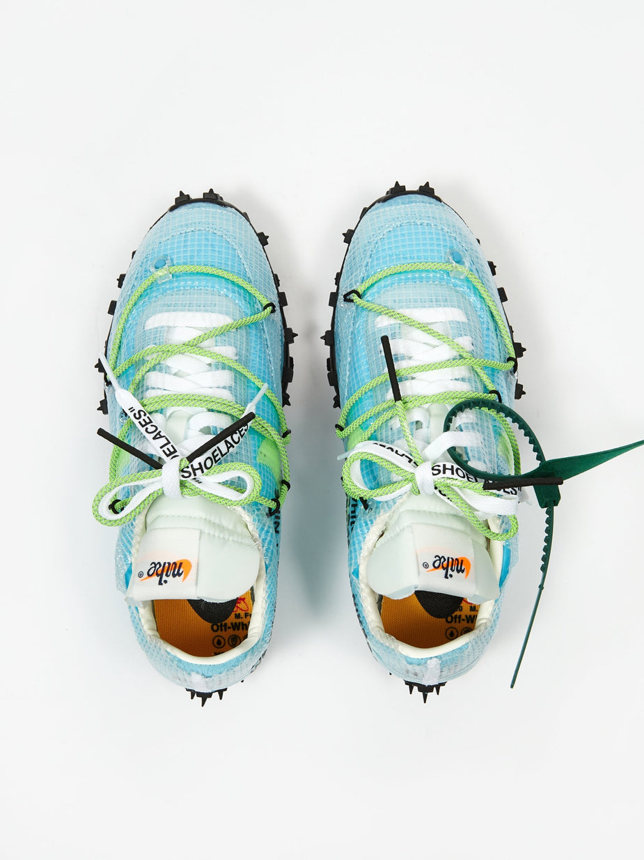 Nike Nike Waffle Racer Off White - Vivid Sky/Electric Green/Black - Green