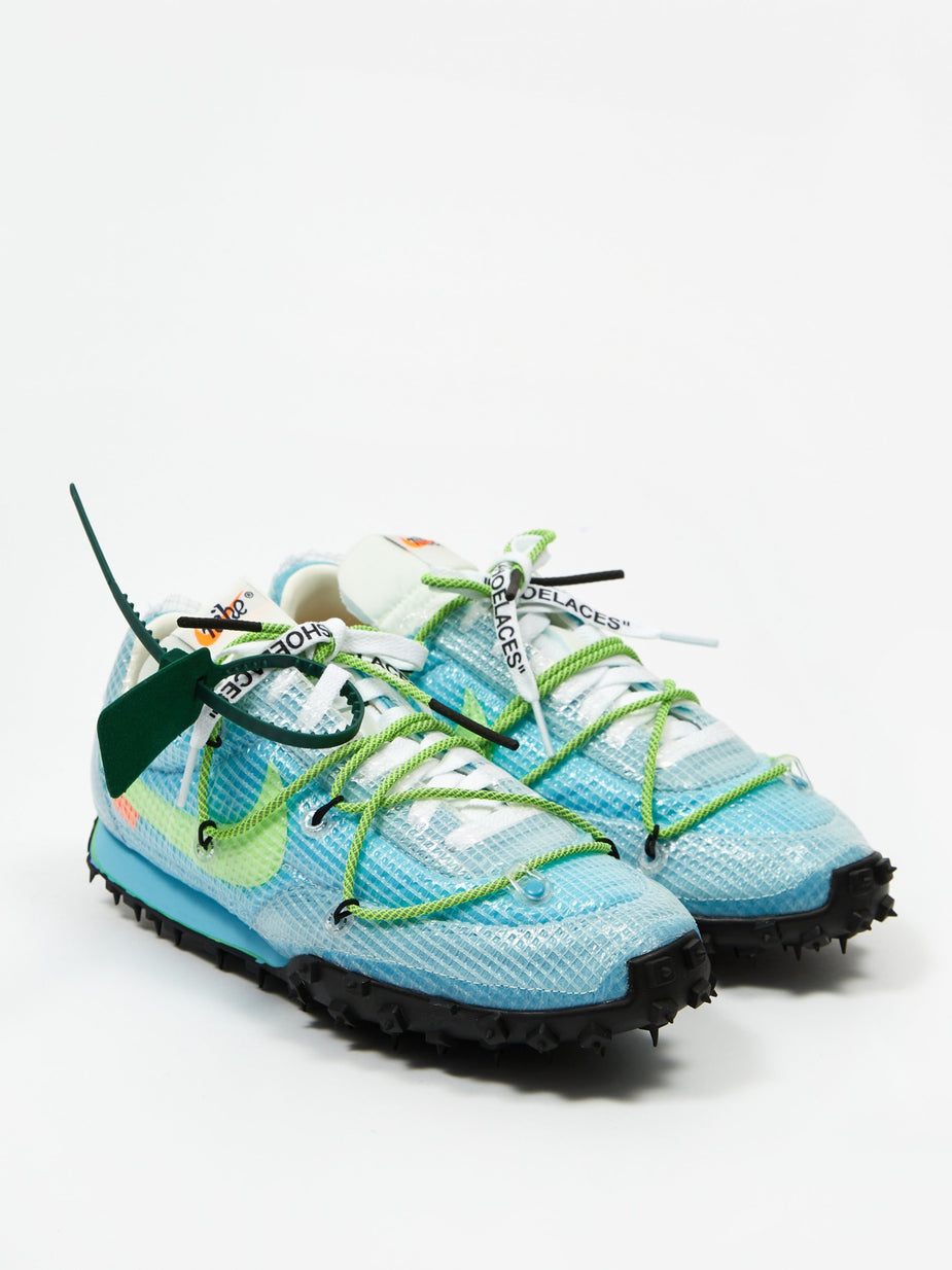 Nike Nike Waffle Racer Off White - Vivid Sky/Electric Green/Black - Green