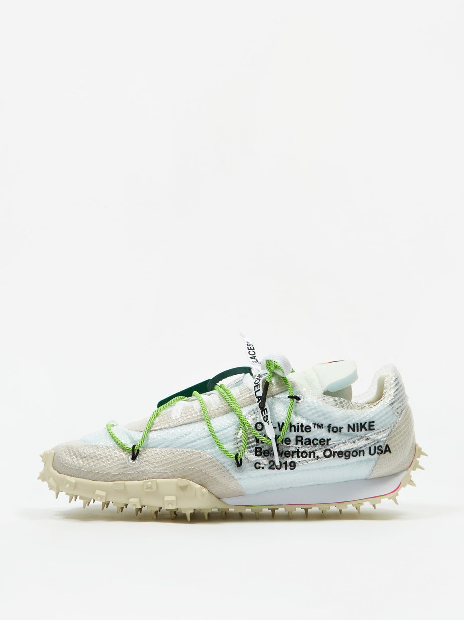 Nike Nike Waffle Racer Off White - White/Black/Electric Green - Green