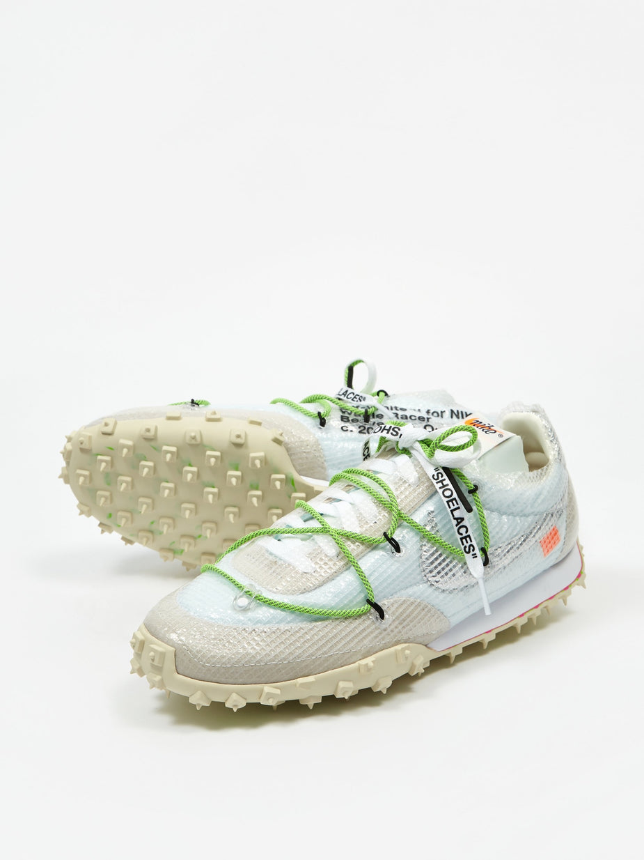 Nike Nike Waffle Racer Off White - White/Black/Electric Green - Green