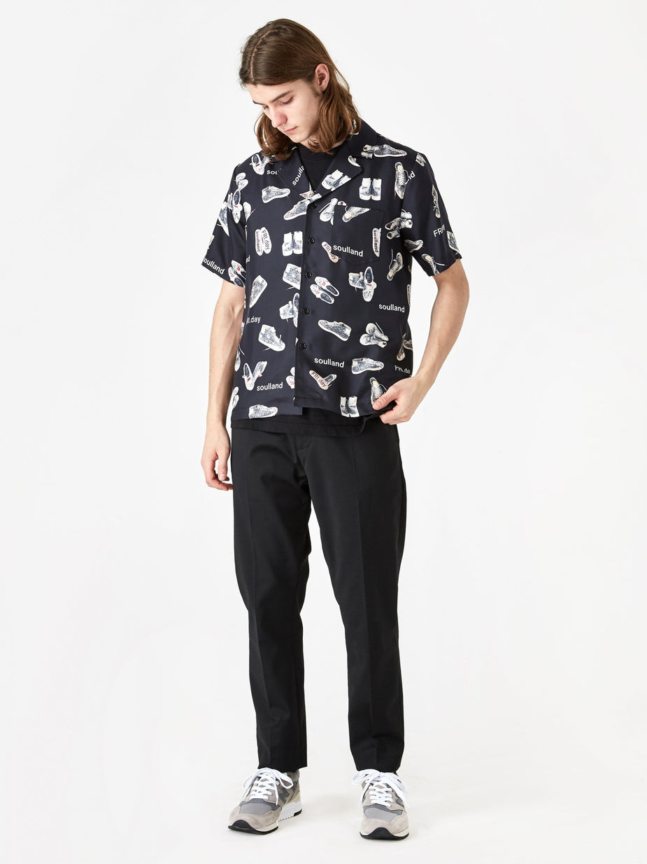 Nike Nike x FRIday x Soulland Orson Silk Shirt - Black - Black