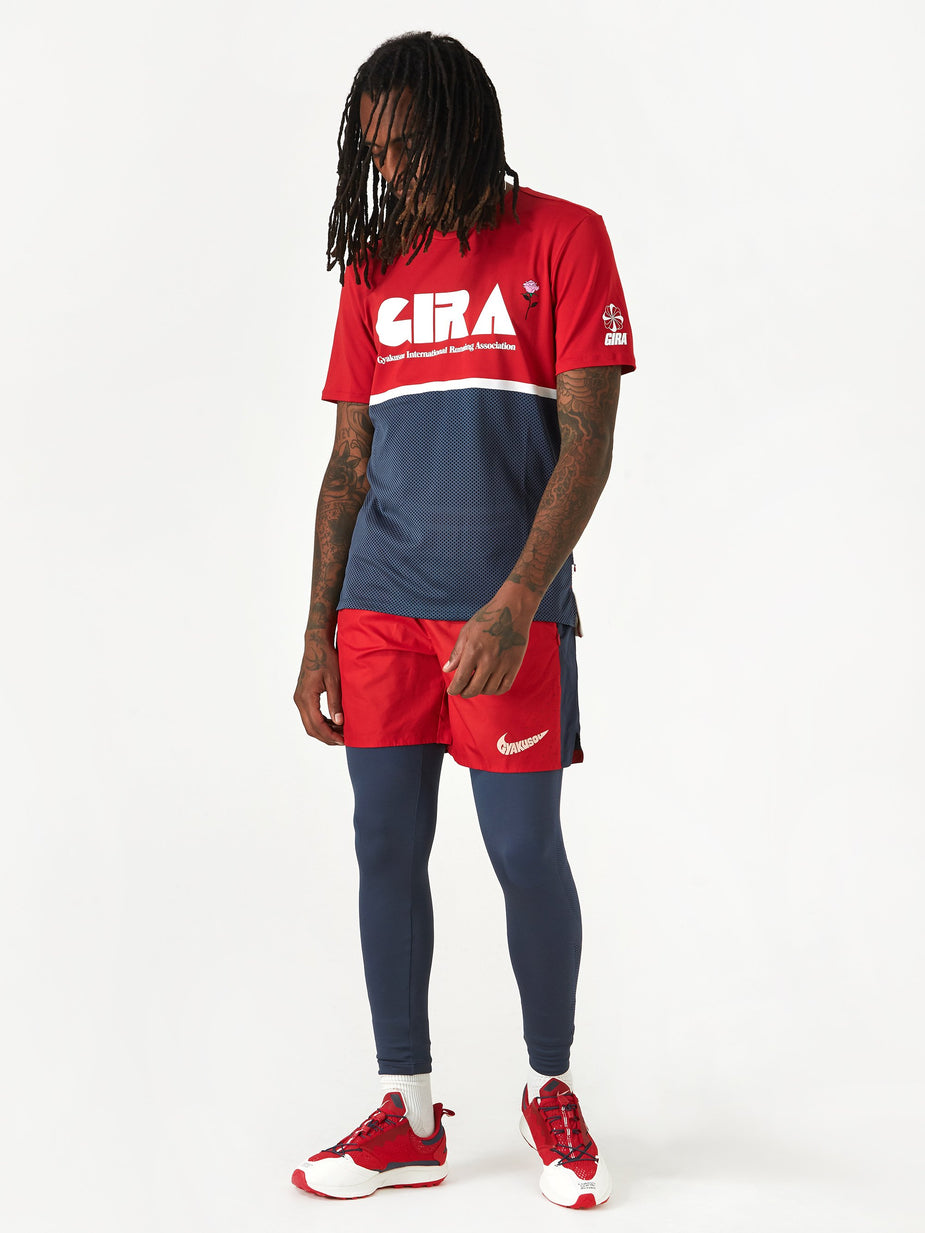 Nike Nike x Gyakusou NRG Shortsleeve Top - Sport Red/Thunder Blue/Sail - Red