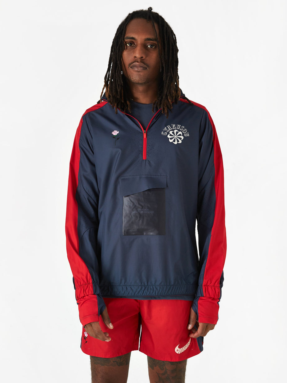 Nike Nike x Gyakusou NRG Jacket - Thunder Blue/Sport Red/Sail - Red