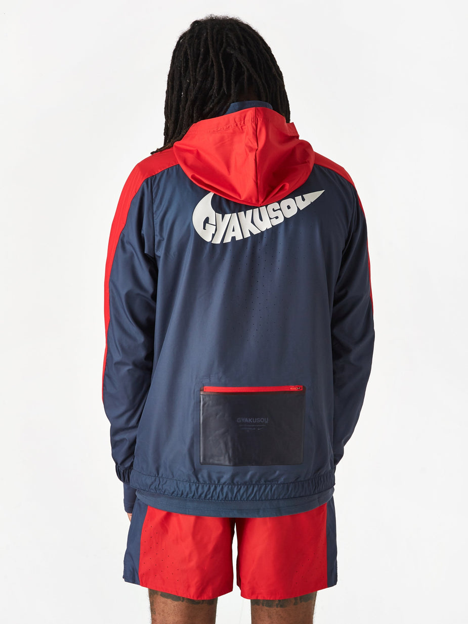 Nike Nike x Gyakusou NRG Jacket - Thunder Blue/Sport Red/Sail - Red