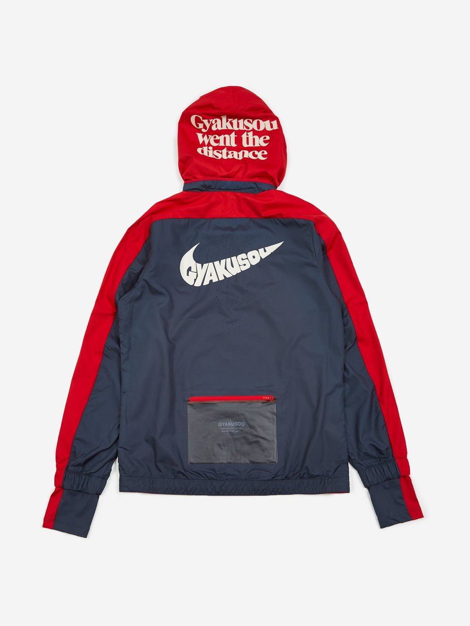 Nike Nike x Gyakusou NRG Jacket - Thunder Blue/Sport Red/Sail - Red
