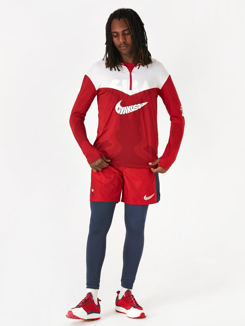 Nike Nike x Gyakusou NRG Longsleeve Top - Sport Red/Thunder Blue/Sail - Red