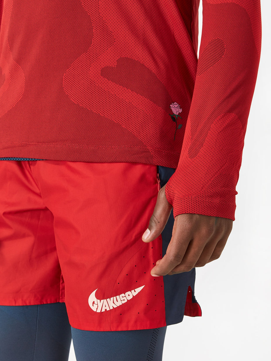 Nike Nike x Gyakusou NRG Longsleeve Top - Sport Red/Thunder Blue/Sail - Red