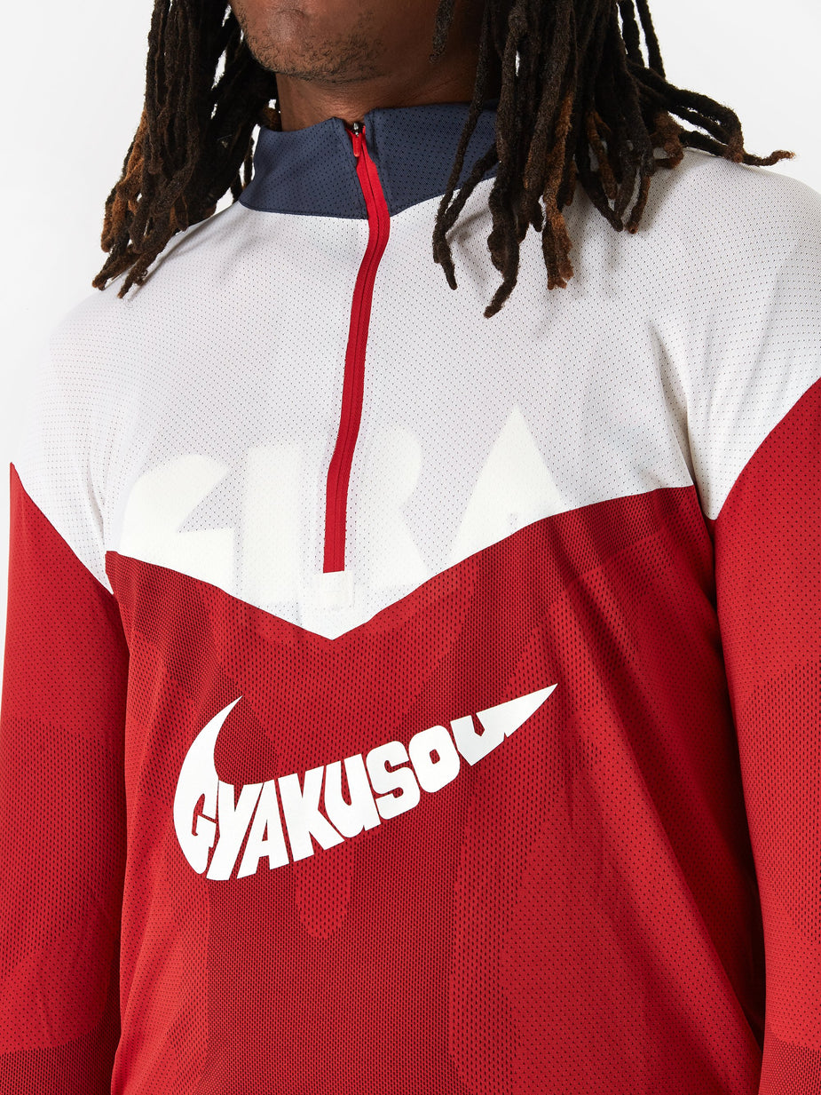 Nike Nike x Gyakusou NRG Longsleeve Top - Sport Red/Thunder Blue/Sail - Red