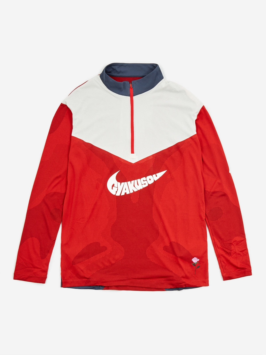 Nike Nike x Gyakusou NRG Longsleeve Top - Sport Red/Thunder Blue/Sail - Red