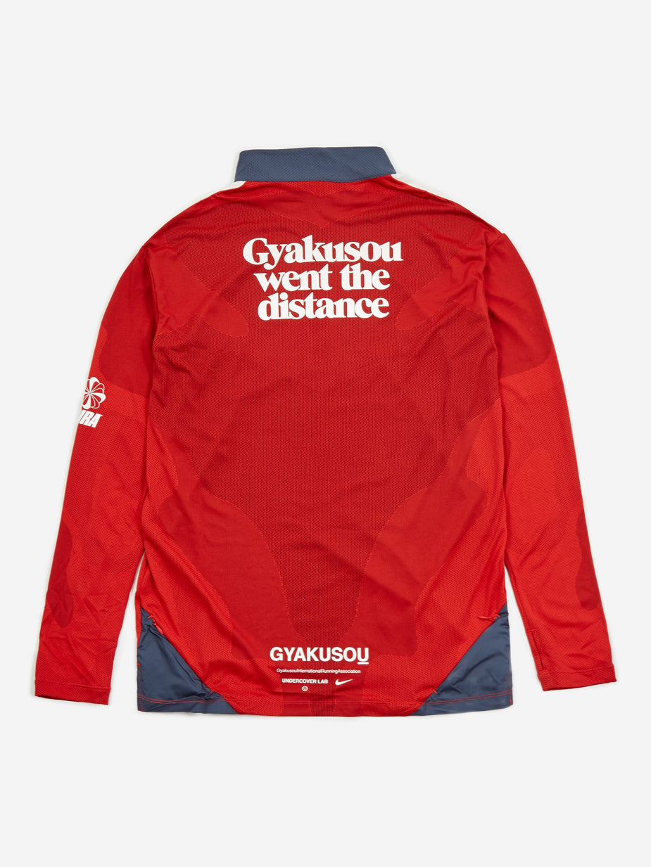 Nike Nike x Gyakusou NRG Longsleeve Top - Sport Red/Thunder Blue/Sail - Red
