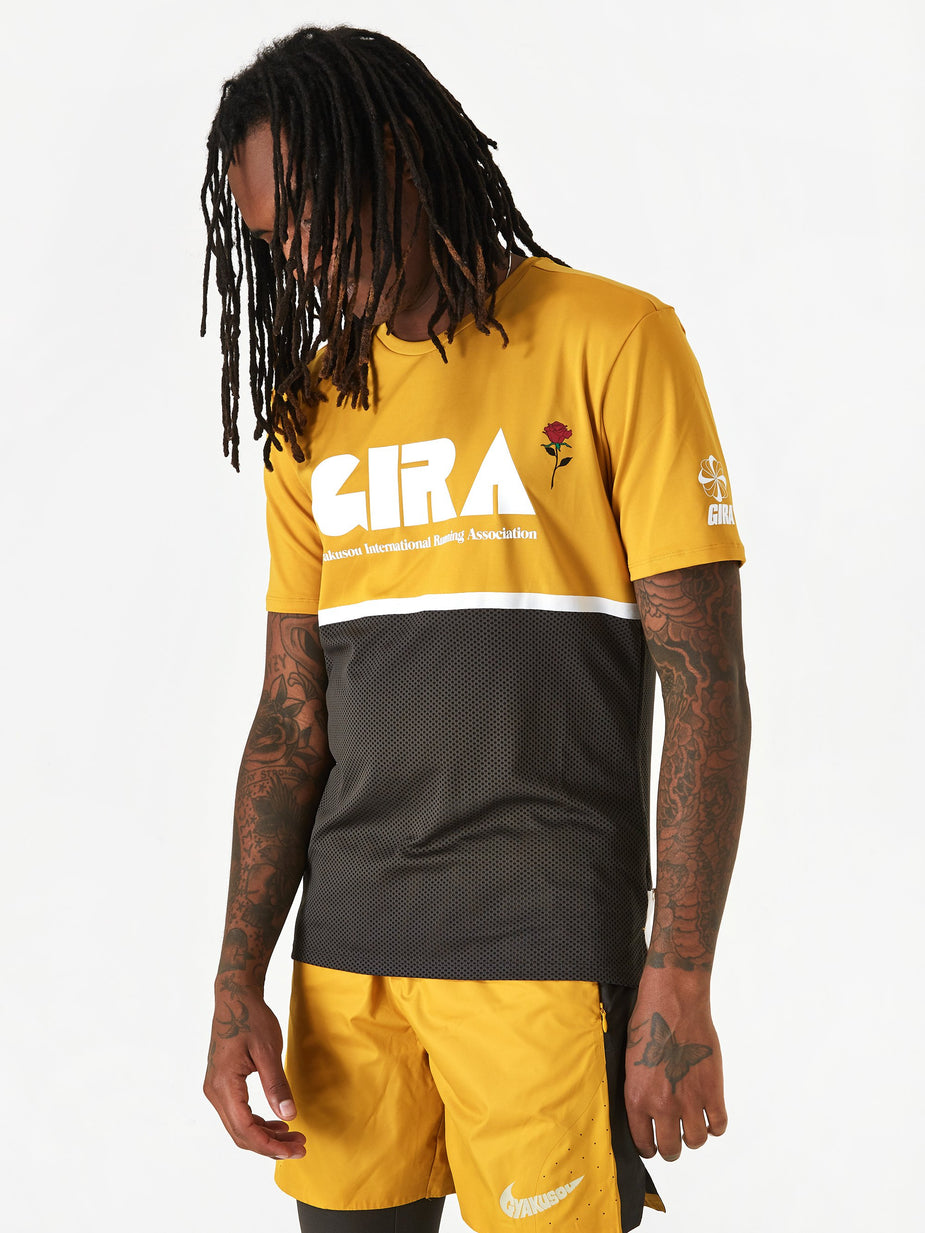 Nike Nike x Gyakusou NRG Shortsleeve Top - Mineral Yellow/Deep Pewter/Sail - Yellow