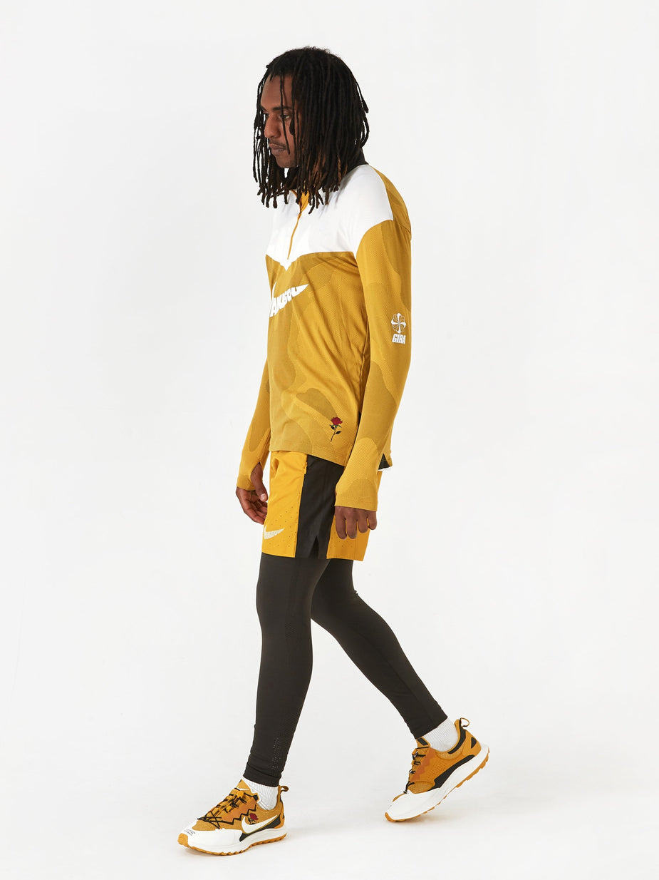 Nike Nike x Gyakusou NRG Longsleeve Top - Mineral Yellow/Deep Pewter/Sail - Yellow