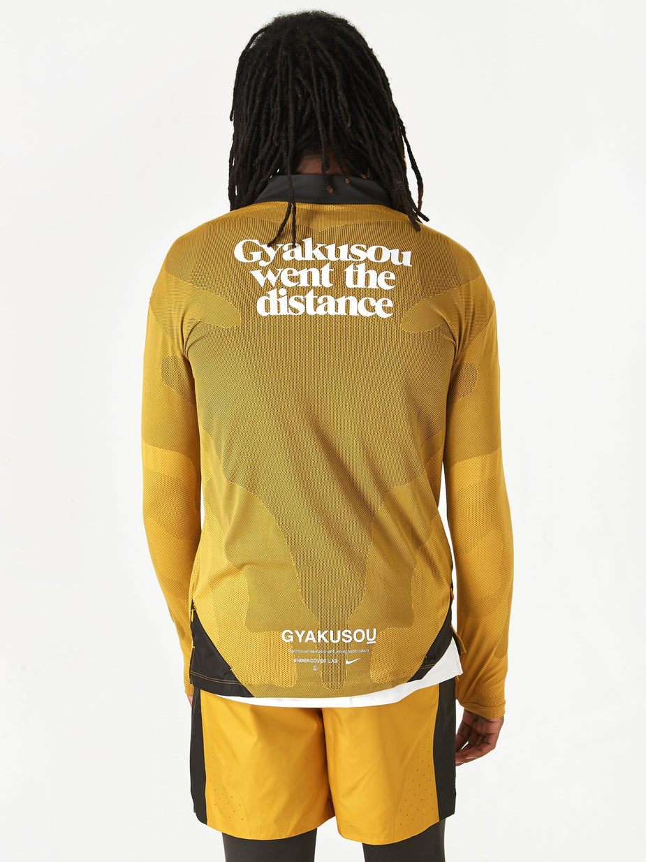 Nike Nike x Gyakusou NRG Longsleeve Top - Mineral Yellow/Deep Pewter/Sail - Yellow