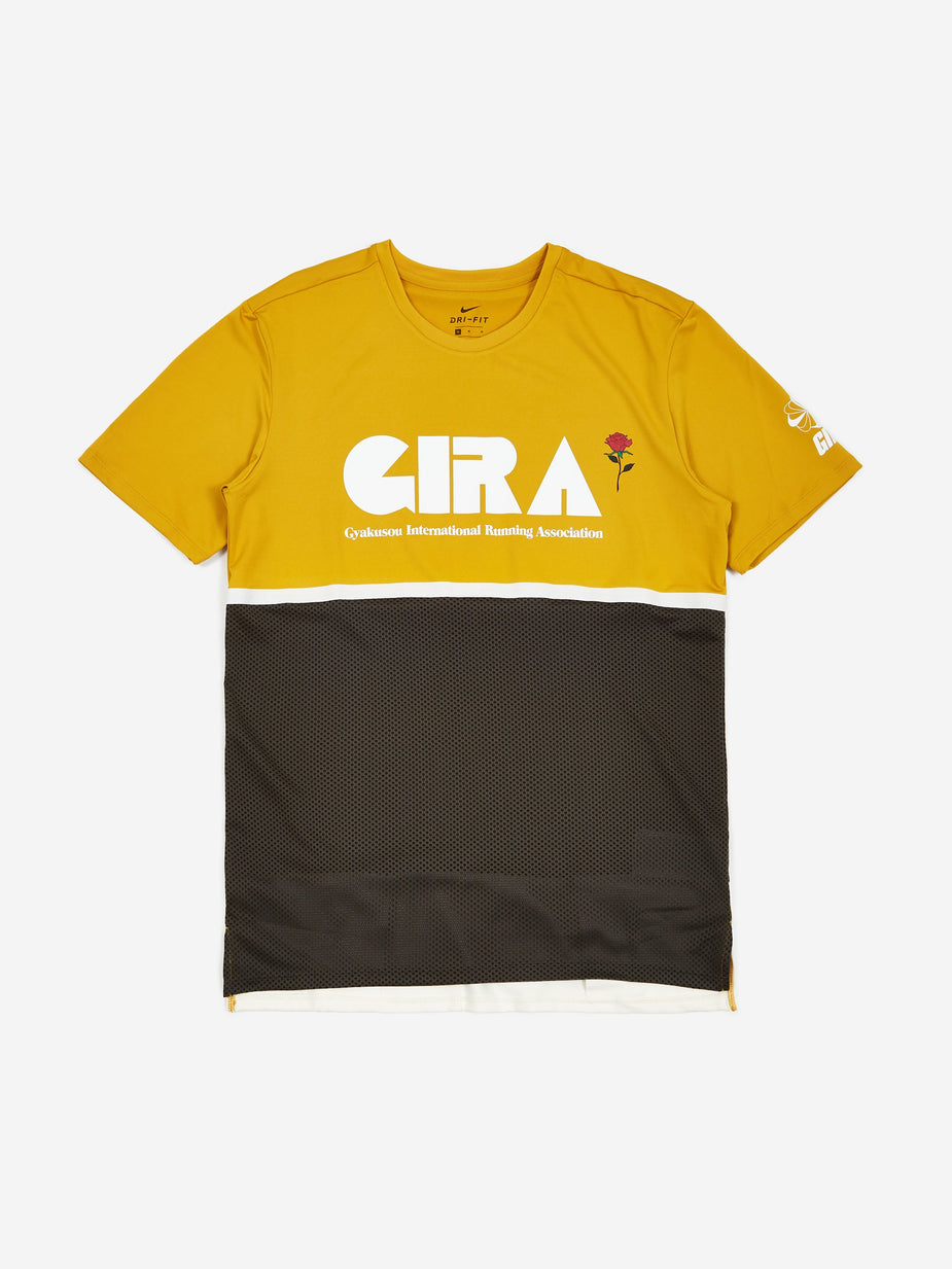 Nike Nike x Gyakusou NRG Shortsleeve Top - Mineral Yellow/Deep Pewter/Sail - Yellow
