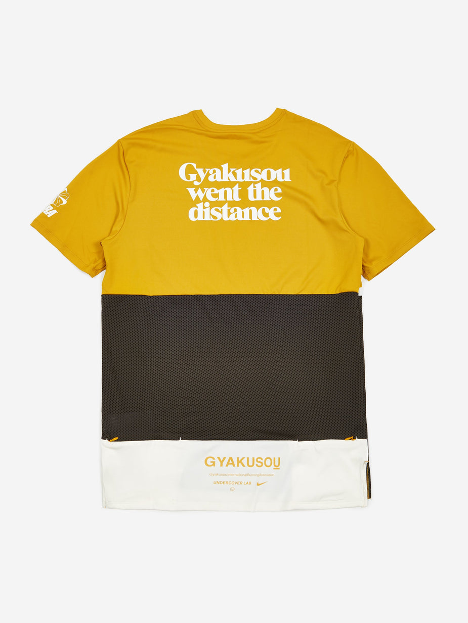Nike Nike x Gyakusou NRG Shortsleeve Top - Mineral Yellow/Deep Pewter/Sail - Yellow