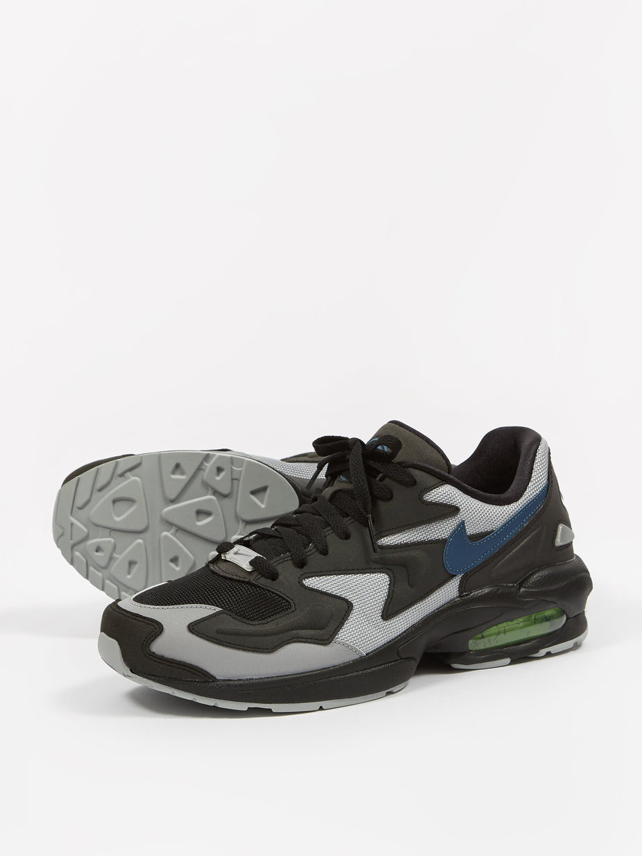 Nike Nike Air Max 2 Light - Black/Thunderstorm - Black/Thunderstorm-Grey - Black