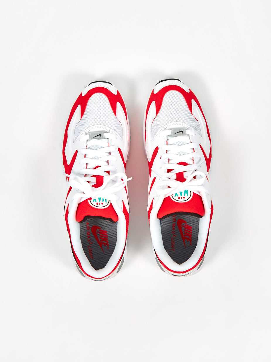 Nike Nike Air Max 2 Light - White/Black/Habenero Red/Grey - Red