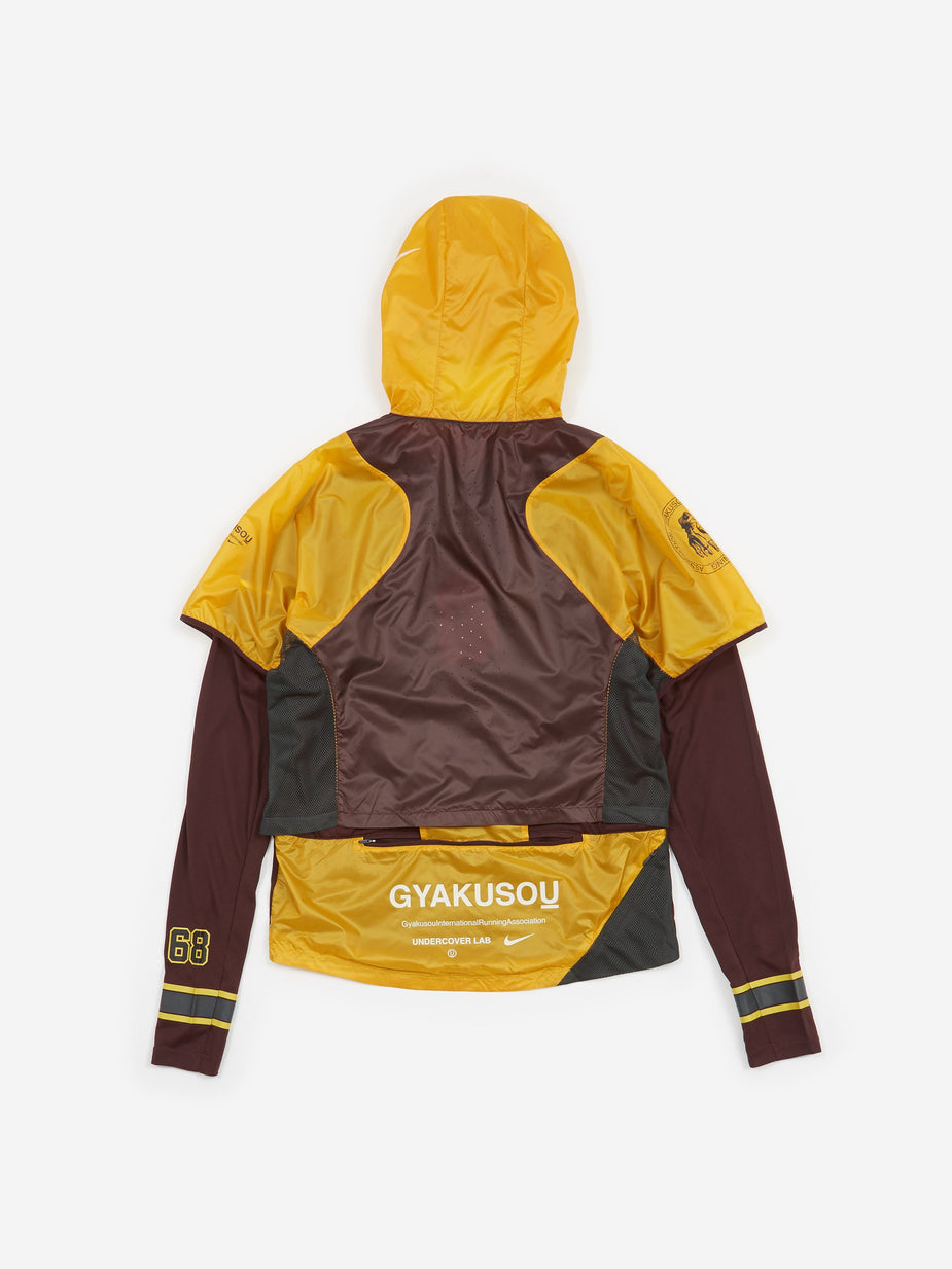 Nike x Undercover Gyakusou Nike Gyakusou Transform Jacket - Gold Dart/Deep Burgundy/Ivory - Gold