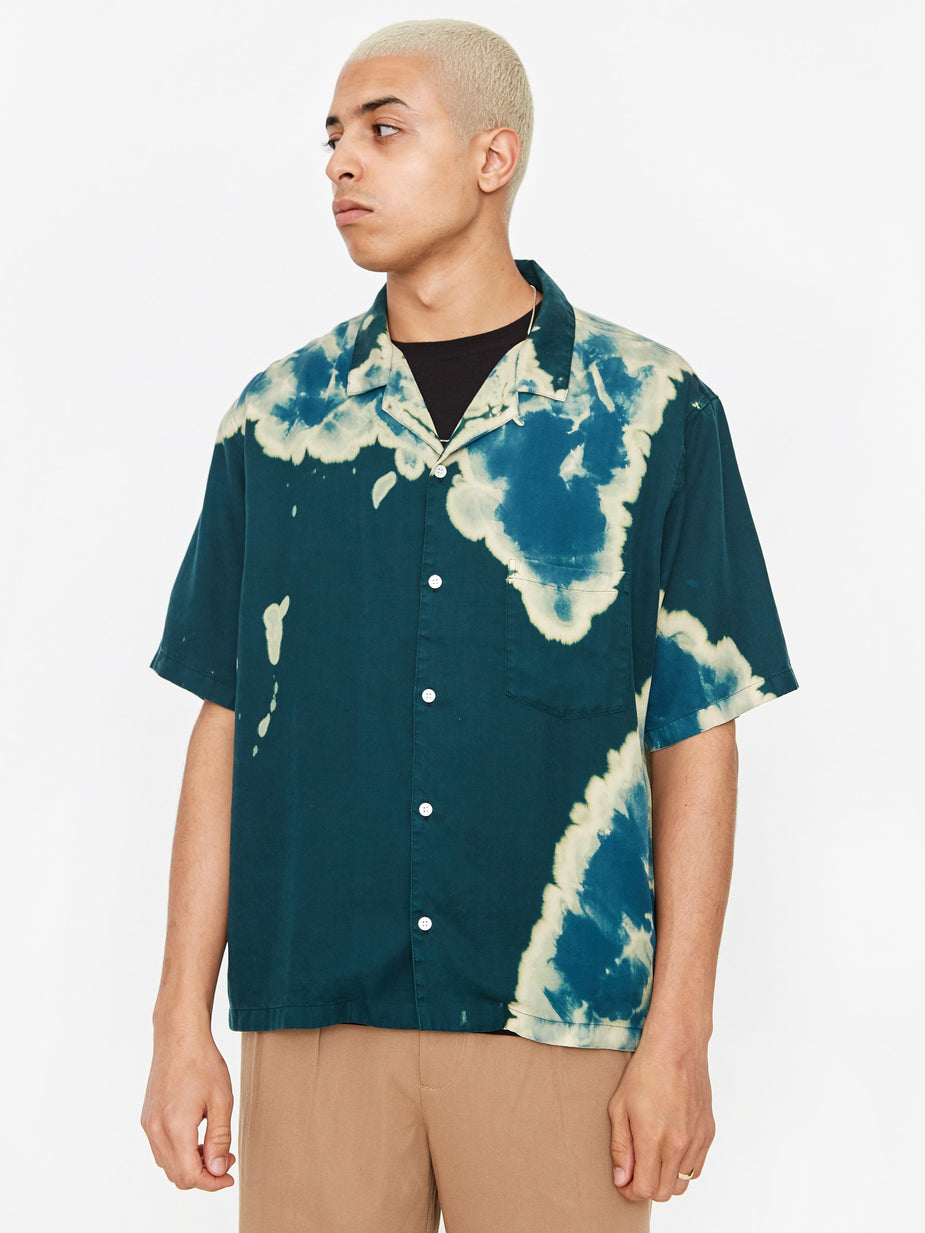 NOMA t.d. NOMA t.d. Bleach Shortsleeve Shirt - Green - Green