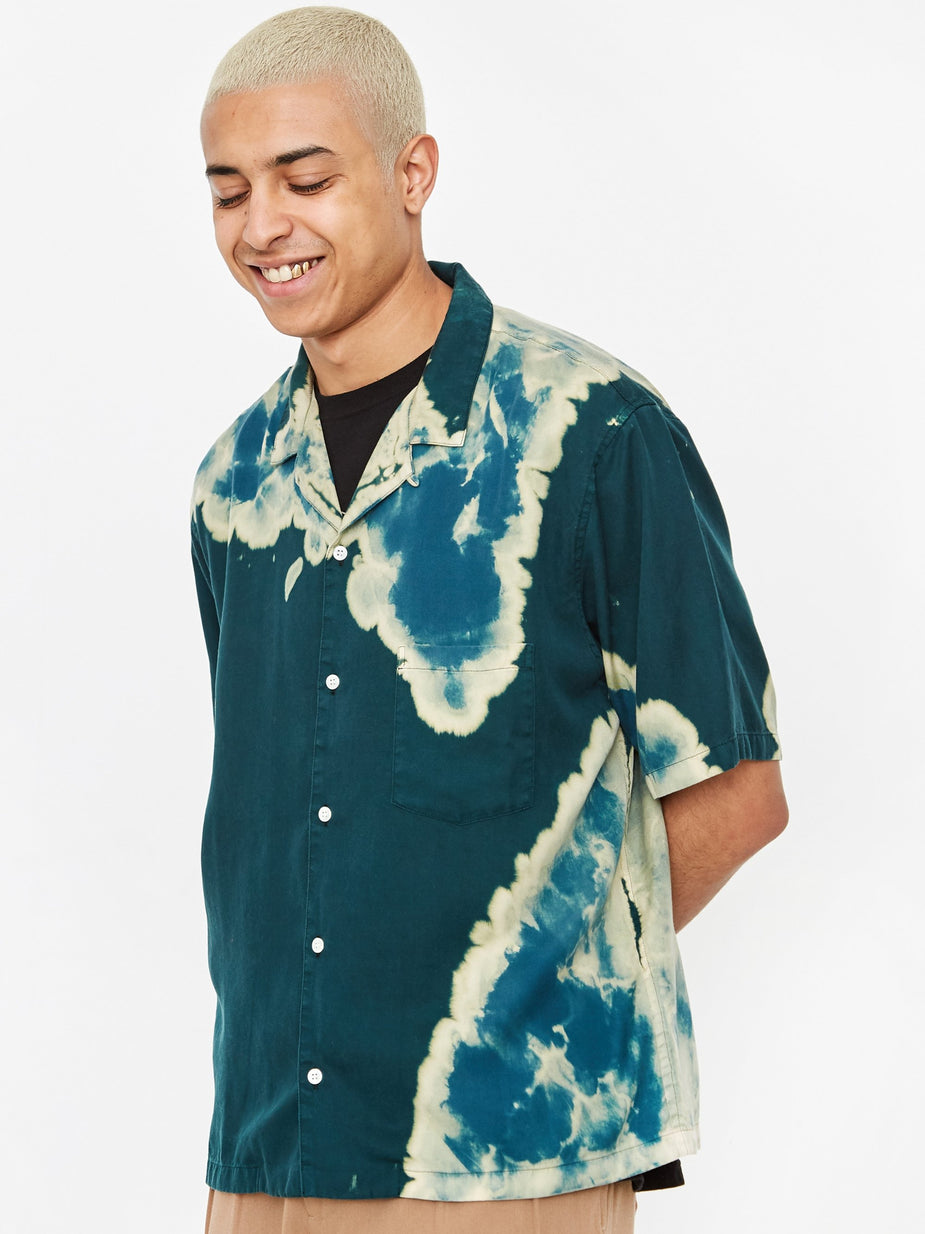 NOMA t.d. NOMA t.d. Bleach Shortsleeve Shirt - Green - Green