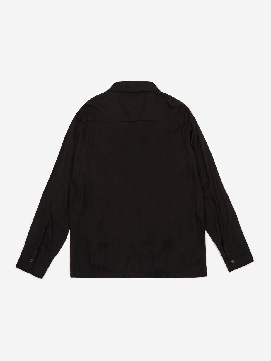 NOMA t.d. NOMA t.d. Flower Embroidered Shirt - Black - Black