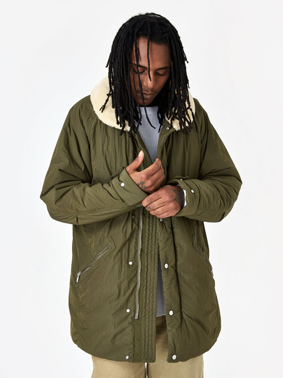 Nonnative Nonnative Carpenter Puff Coat Nylon Taffeta - Olive - Green