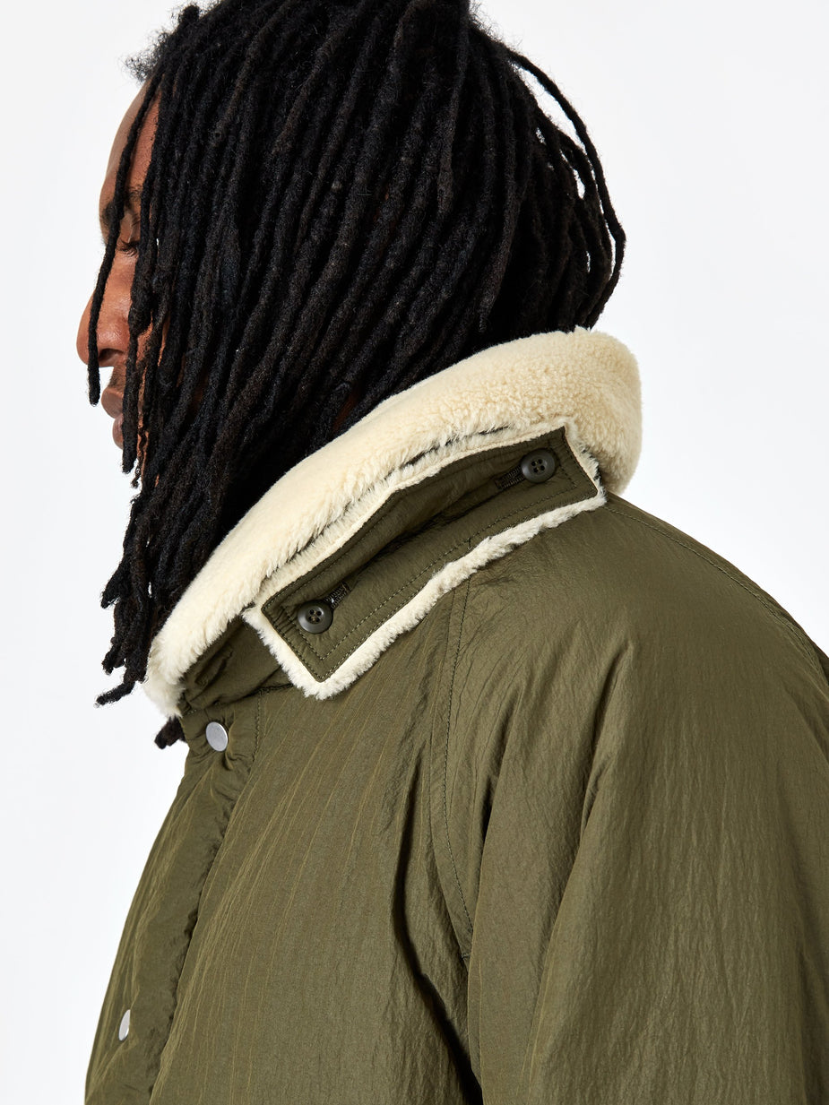 Nonnative Nonnative Carpenter Puff Coat Nylon Taffeta - Olive - Green