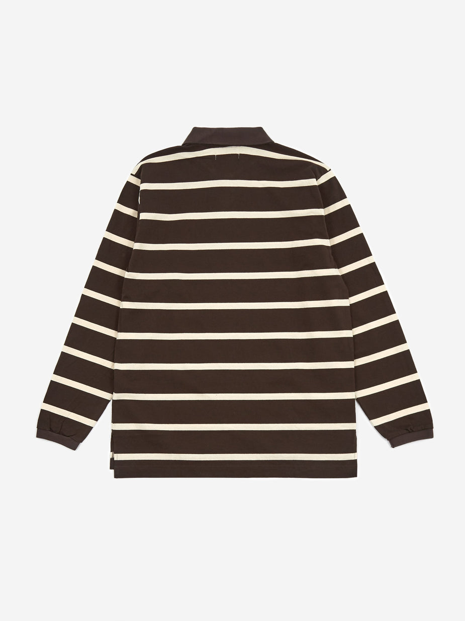 Nonnative Nonnative Dweller Polo Longsleeeve Tee - Black - Black