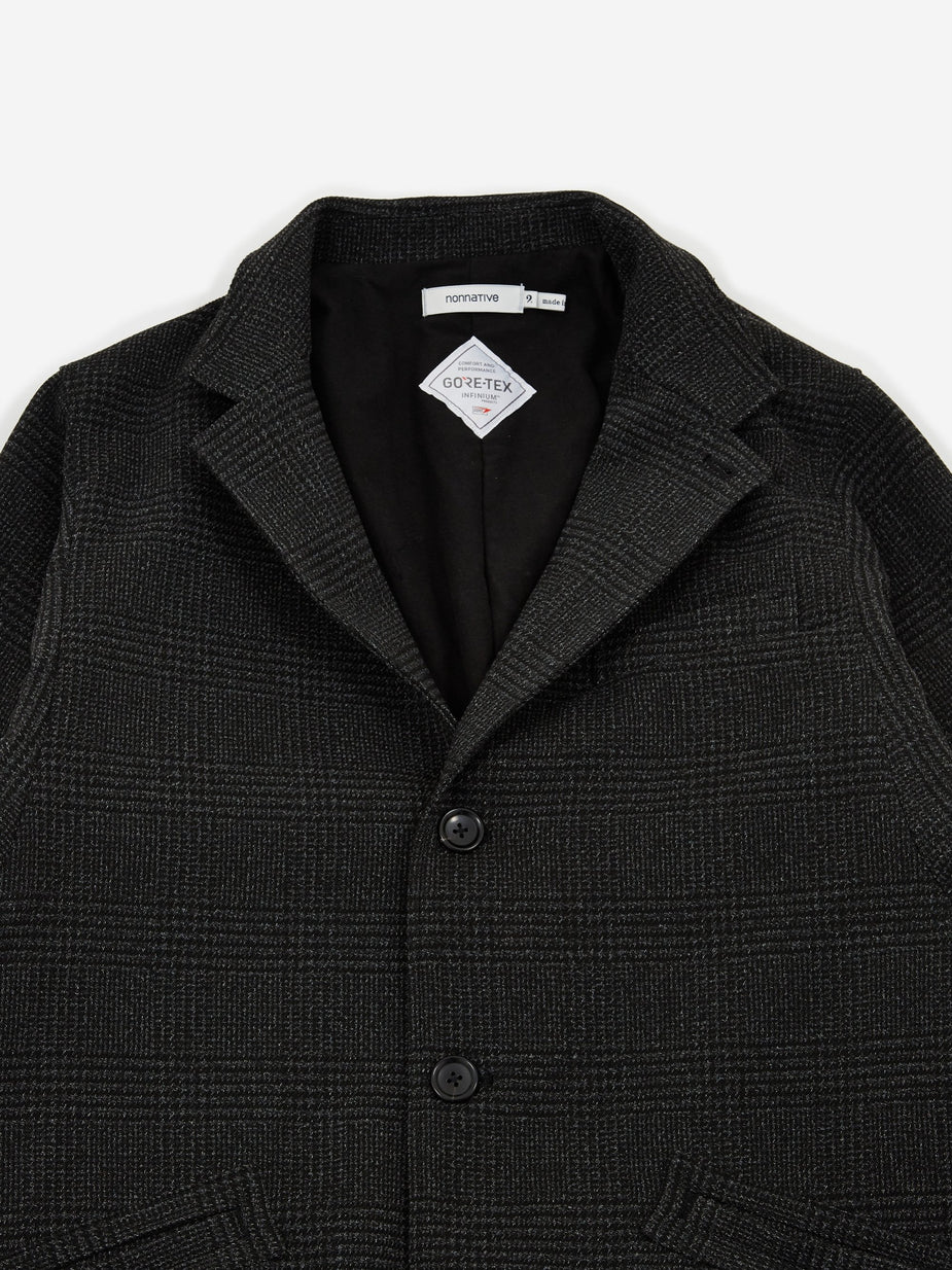 Nonnative Nonnative Porter Coat Poly Tweed Plaid GORE-TEX - Charcoal - Grey