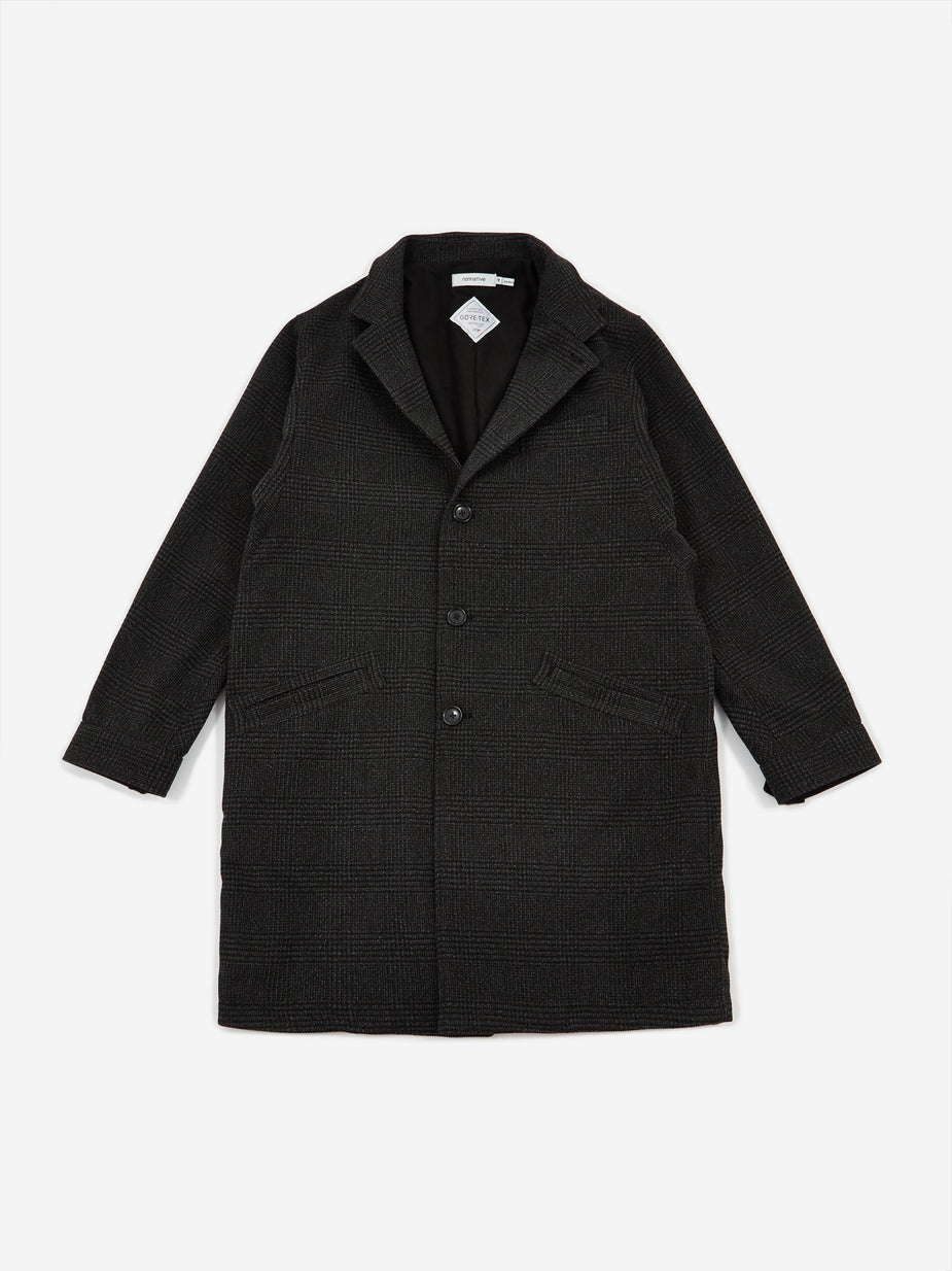 Nonnative Nonnative Porter Coat Poly Tweed Plaid GORE-TEX - Charcoal - Grey