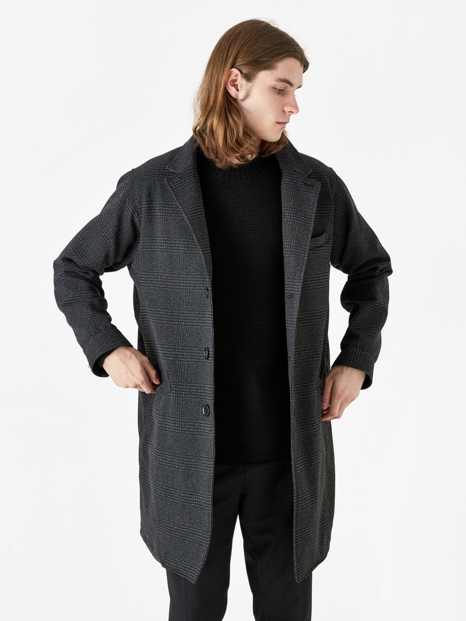 Nonnative Nonnative Porter Coat Poly Tweed Plaid GORE-TEX - Charcoal - Grey