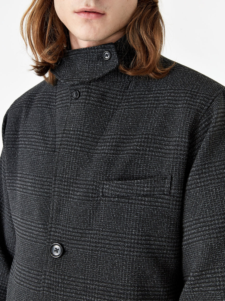 Nonnative Nonnative Porter Coat Poly Tweed Plaid GORE-TEX - Charcoal - Grey
