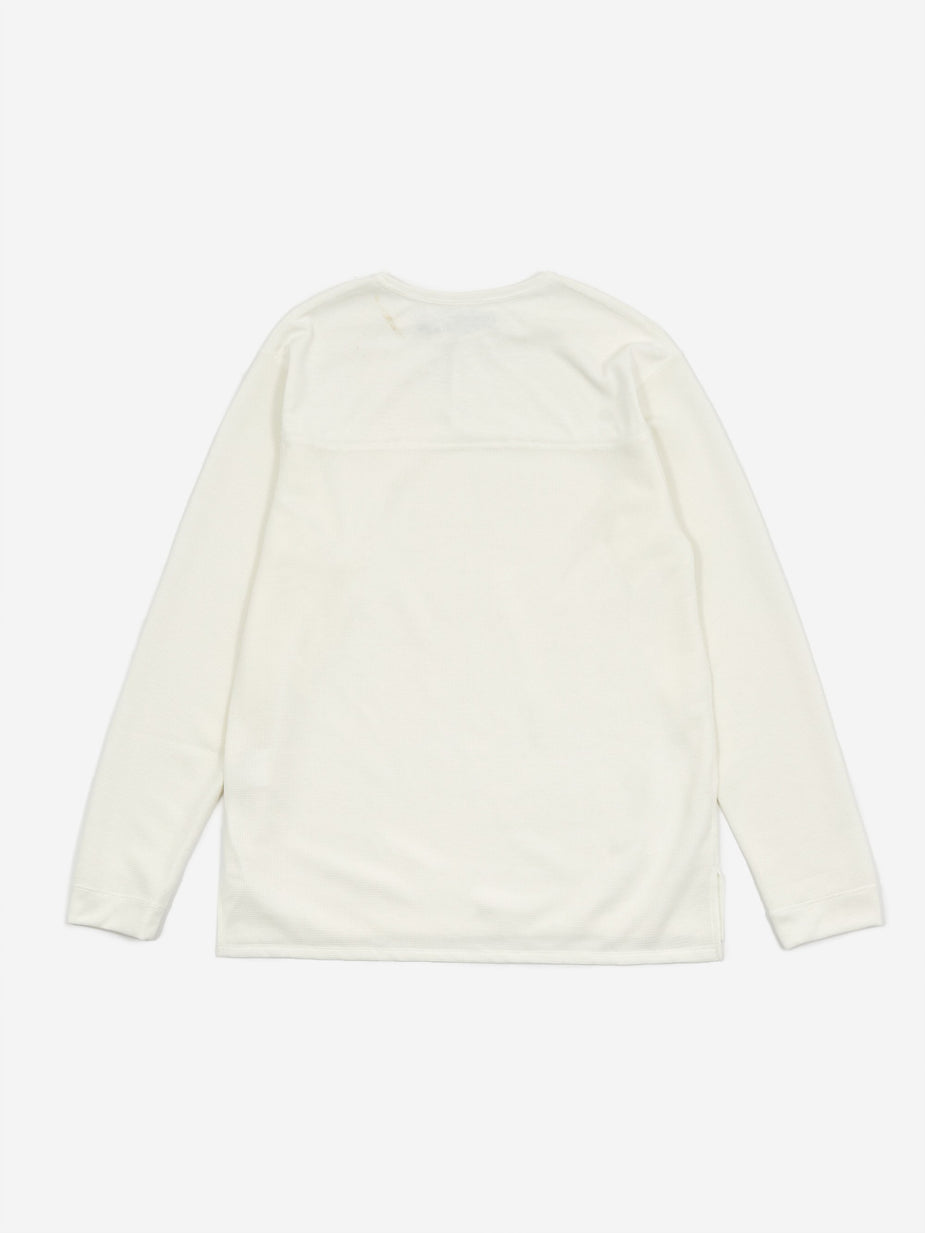 Nonnative Nonnative Trooper Henley Neck Longsleeve Tee - White - White