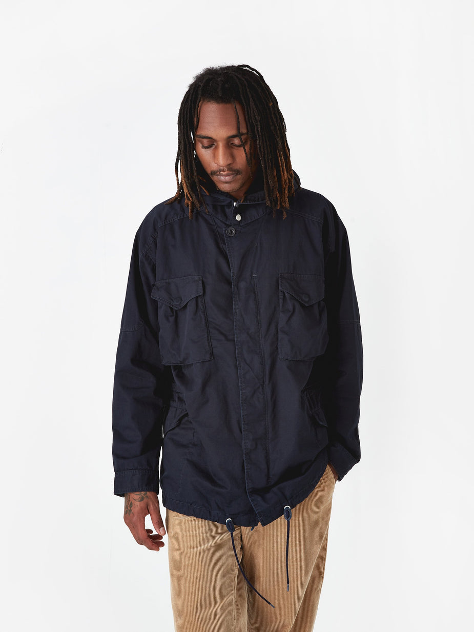 Nonnative Nonnative Twill Hooded Hunter Coat - Navy - Blue