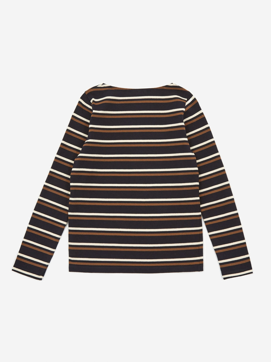 Norse Projects Norse Projects Inge Stripe Longsleeve T-Shirt - Blue Stripe - Blue