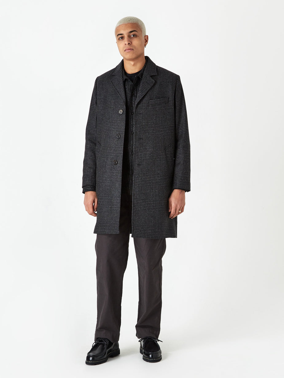 Norse Projects Norse Projects Arland Overdyed Wool Coat - Slate Grey - Grey